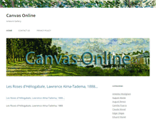 Tablet Screenshot of canvas-online.com